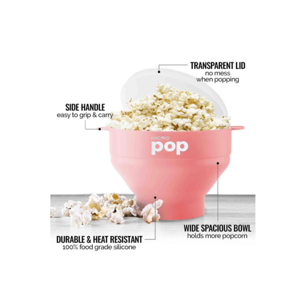 Micro Pop Silicone Popcorn Bowl Lid - Image 2