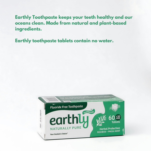 Earthly Naturally Pure All Round Protection Toothpaste Tablets 90s - Image 2