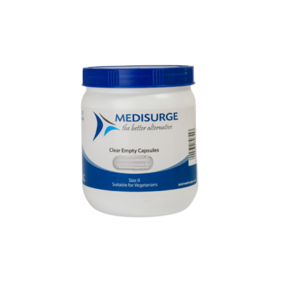 Medisurge Clear Empty Capsules 500 Size 0