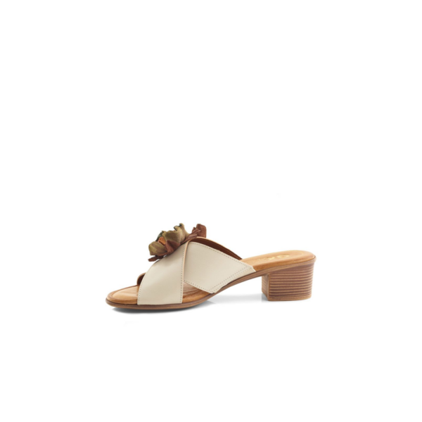 52295 Medium Heel Over Flower Mule - Image 3