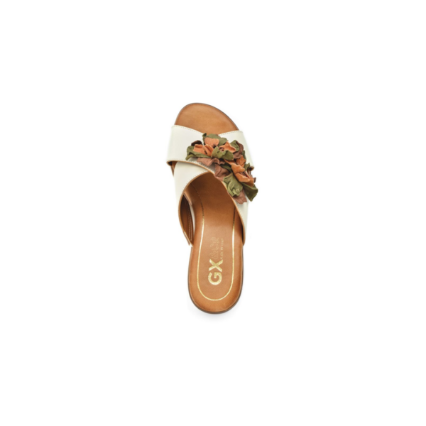 52295 Medium Heel Over Flower Mule - Image 4
