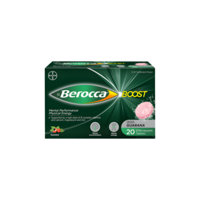 Berocca Boost Guarana 20 Effervescent Tablets