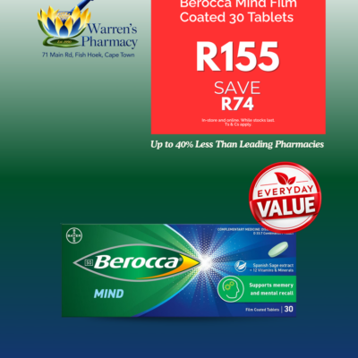 Berocca Mind Film-Coated Tablets 30s