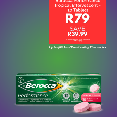 Berocca Performance Tropical Effervescent - 10 Tablets