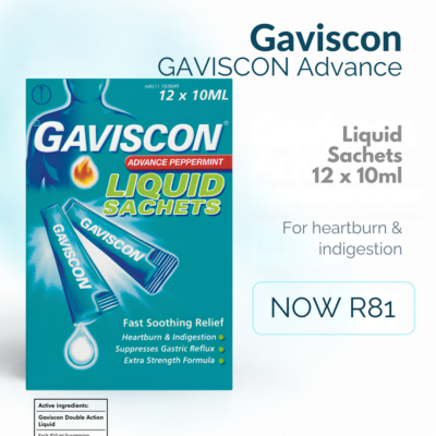Gaviscon Advance Peppermint Liquid Sachets